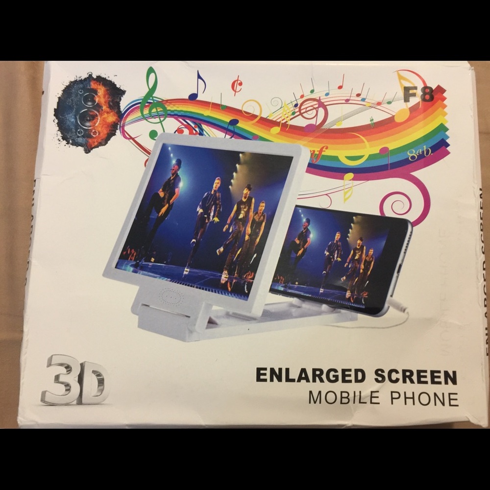 Enlarged screen for mobile phone